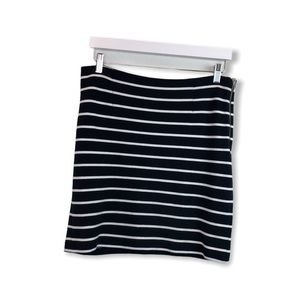 Banana Republic Navy White Mini Skirt